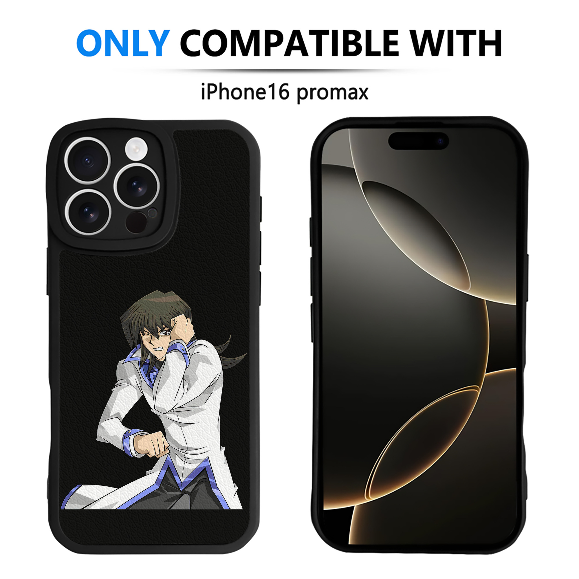 遊☆戯☆王 Yu-Gi-Oh! 【iPhone 16シリーズ対応】シリコンスマホケース（レザー調） 材質：シリコン